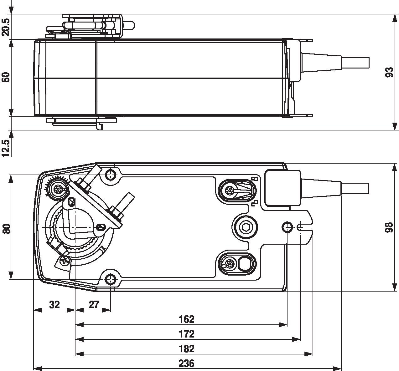 Электропривод Belimo SF24A-SZ (20 Н·м)