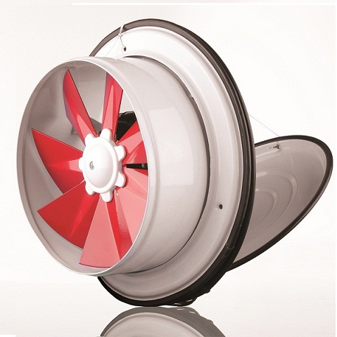 Вентилятор Dundar K 25 осевой с крышкой (800 m³/h)