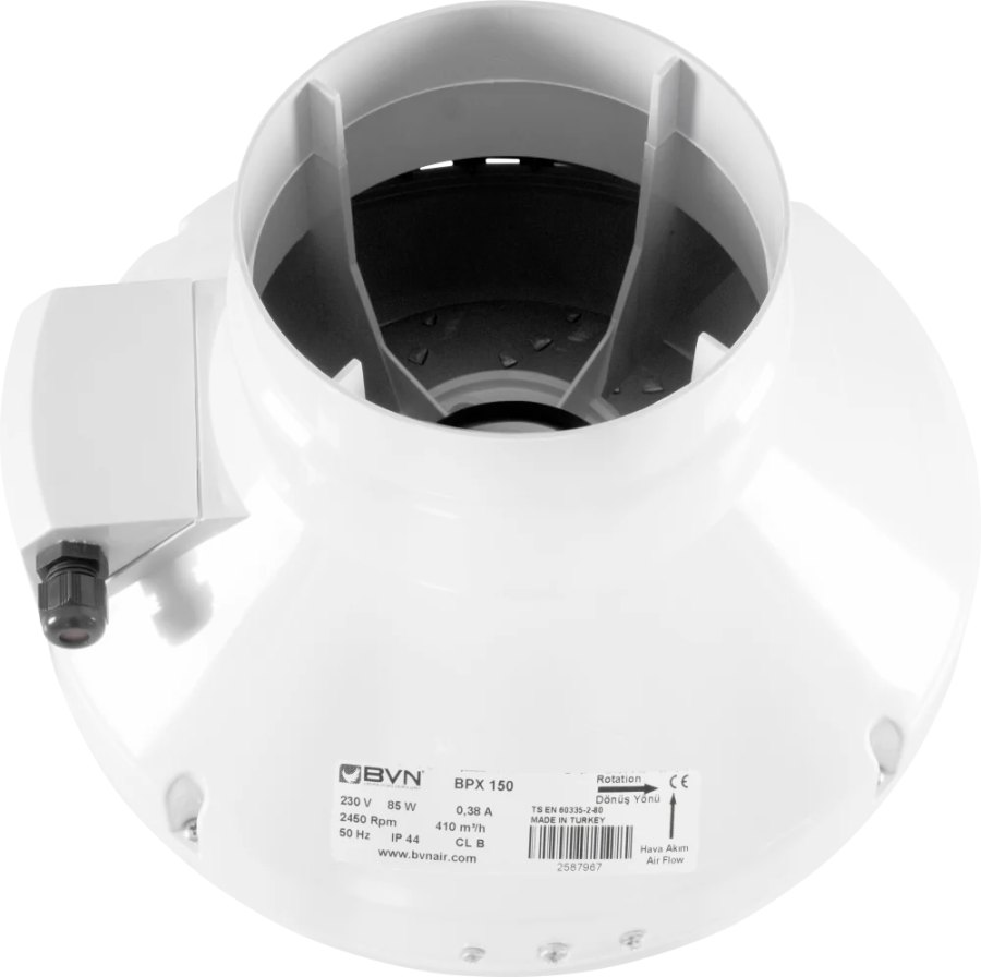 Пластиковый круглый канальный вентилятор BPX 150