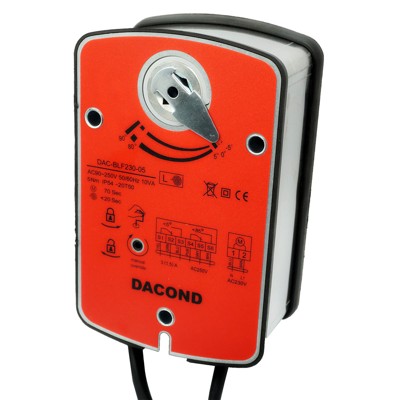 Электропривод DACOND DAC-BLF230-05 (5 Н·м, 230 В, для ОЗК, с пружиной)