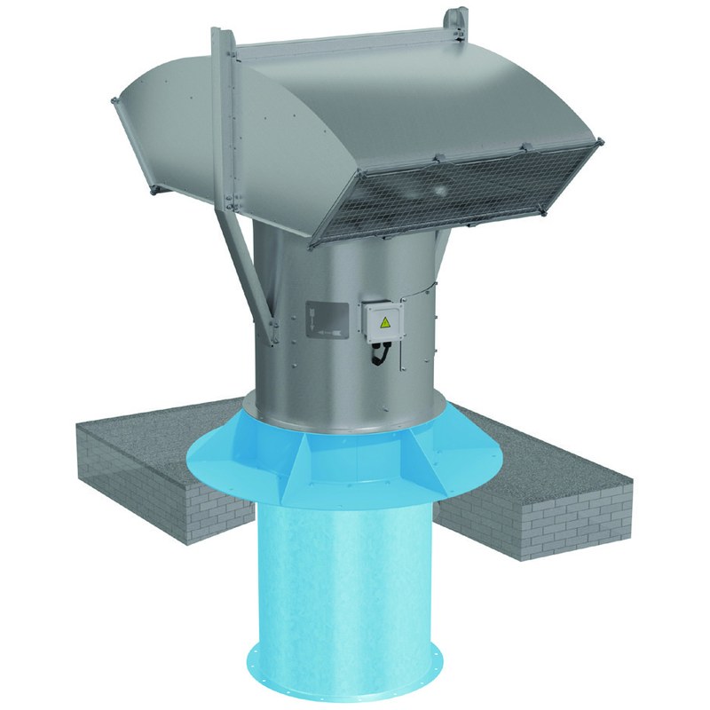 Вентилятор крышный осевой подпора ВОП-30-6,3-2,2/3000