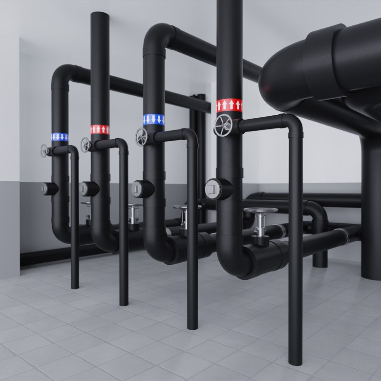 Трубка теплоизоляционная РУ-ФЛЕКС СТ 50×80 мм, 2 м