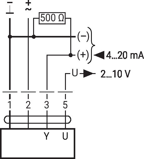 LF24-SR — Управление 4…20 мА через внешний резистор